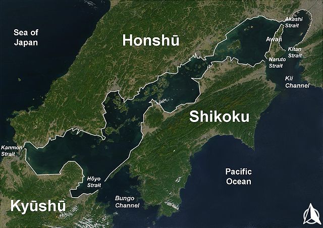 Die Insel Shikoku Die Kleinste Der Vier Hauptinseln Japans